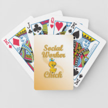 Social Worker Chick Poker Deck