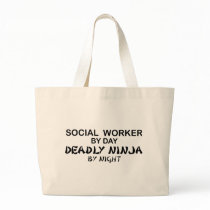 Social Worker Deadly Ninja Canvas Bag