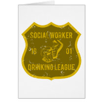 Social Worker Drinking League Cards
