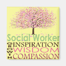Social Worker Gifts Fridge Magnet