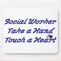 Social Worker Mousepad by occupationtshirts Social Worker Mousepad