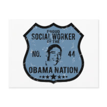 Social Worker Obama Nation postcards