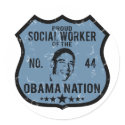 Social Worker Obama Nation stickers by poorrichards Social Worker Obama Nation stickers