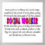 Social Worker Poster  Art Print ~~Definition~~
