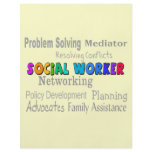 Social Worker Professional Duties Design flyers