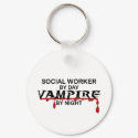 Social Worker Vampire by Night keychains by poorrichards Social Worker Vampire by Night keychains