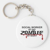 Social Worker Zombie Keychain