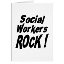 Social Workers Rock! Greeting Card