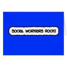 Social Workers Rock! Greeting Card
