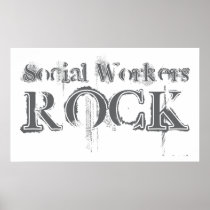 Social Workers Rock Poster
