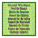 Soziale arbeiten! poster