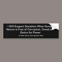 Socialism bumper stickers