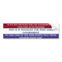 SOCIALISM Bumper Sticker