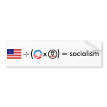 Socialism-Do the Math Bumper Sticker