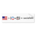 Socialism-Do the Math bumper stickers