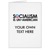 Socialism is un-American Card