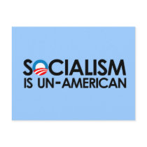 Socialism is un-American Postcard