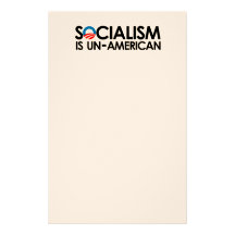 Socialism is un-American Stationery