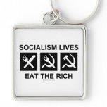 Socialism Lives Eat The Rich (Political Science) Key Chains