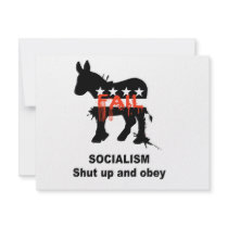 Socialism - Shut up and obey invitations