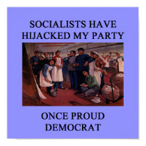 socialist hijack the democratic party posters by jimbuf socialist hijack the democratic party posters