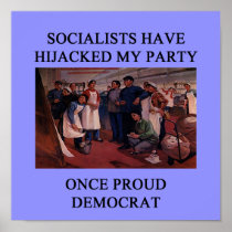 socialist hijack the democratic party poster