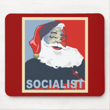 socialist santa mousepads