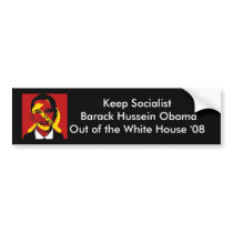 socialistobama, Keep Socialist Barack Hussein O... bumper stickers by jenniekurono socialistobama, Keep Socialist Barack Hussein O... bumper stickers