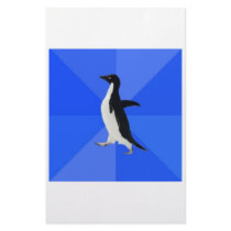 Socially Awkward Penguin Advice Animal Meme Custom Stationery