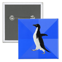 Socially Awkward Penguin ("Customize" to add text) Buttons