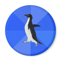 Socially-Awkward-Penguin-Meme Fridge Magnet
