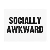 Socially Awkward postcards