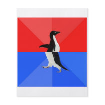 Socially Confused Penguin Advice Animal Meme Custom Flyer