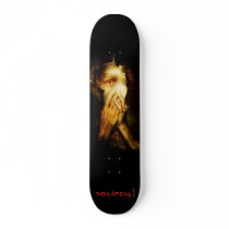 Society 1 "Exit Through Fear" Skateboard by society1 Society 1 "Exit Through Fear" Skateboard