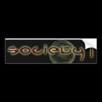 Society 1 Sticker bumper stickers
