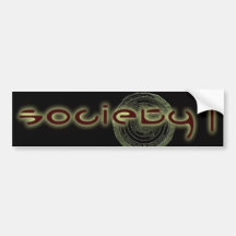 Society 1 Sticker Bumper Stickers