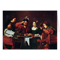 Society For Table By Tournier Nicolas Greeting Card