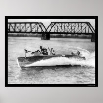Society Girls Boat Ride 1923 Poster