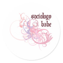 Sociology Babe stickers by busybees Sociology Babe stickers