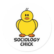 Sociology Chick stickers by chicktshirts8 Sociology Chick stickers