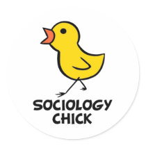 Sociology Chick stickers by chicktshirts8 Sociology Chick stickers