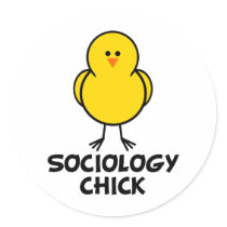 Sociology Chick stickers by chicktshirts8 Sociology Chick stickers