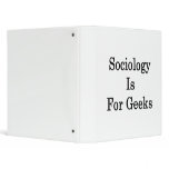 Sociology Is For Geeks Vinyl Binders