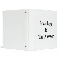 Sociology Is The Answer Binder