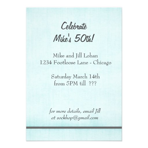Sock Hop Birthday Party Retro Custom Announcements