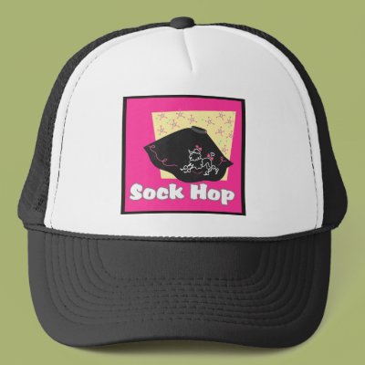 Sock Hop Trucker Hat Zazzle_hat