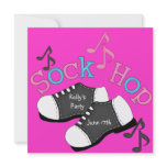 Sock Hop Party Invitations