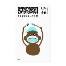 Sock Money General Surgery---Adorable Postage Stamp
