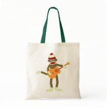 Sock Monkey Acoustic Guitar Canvas Bag