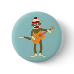 sock monkey, acoustic, acoustic guitar, guitar,